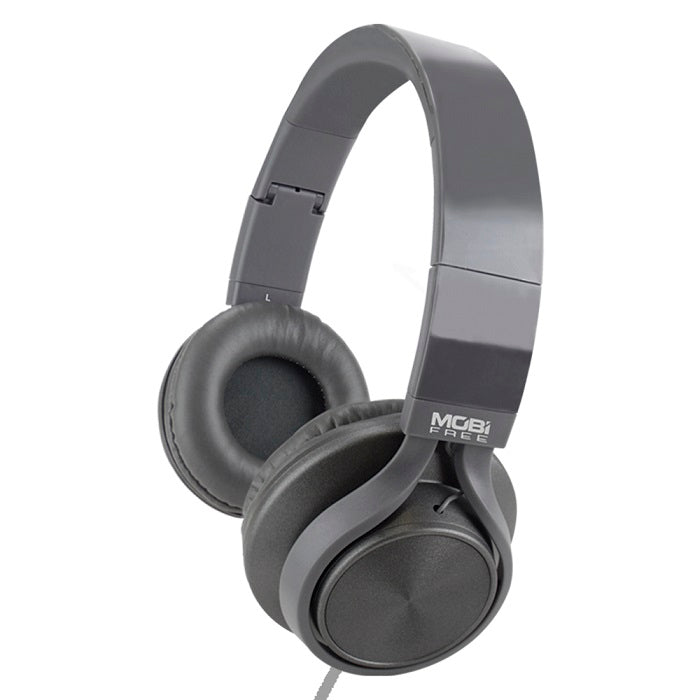 Audífonos Mobifree MB-02012 - Diadema, Gris, Alámbrico Audífonos Mobifree MB-02012 - Diadema, Gris, Alámbrico